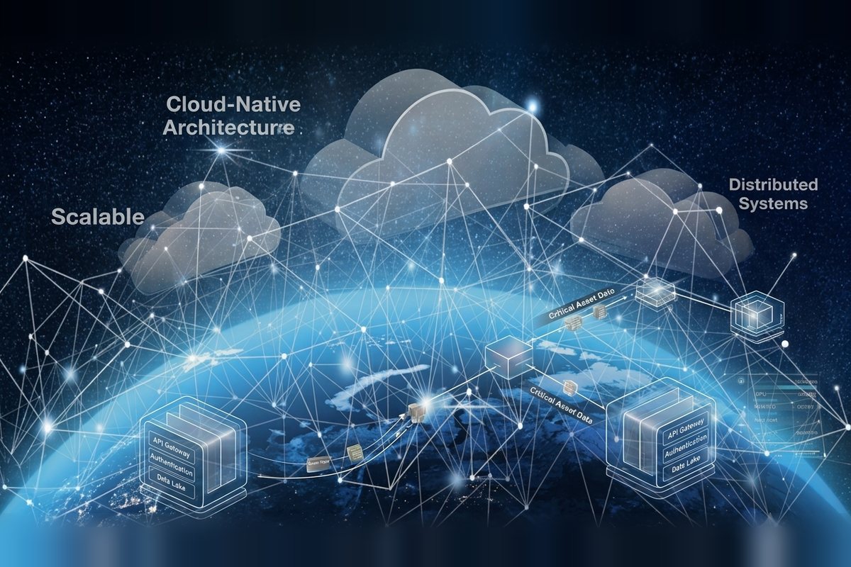 Cloud-native architecture connecting asset data services across the globe